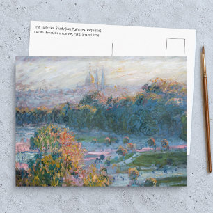 Carte Postale Claude Monet - Vue des Tuileries, étude