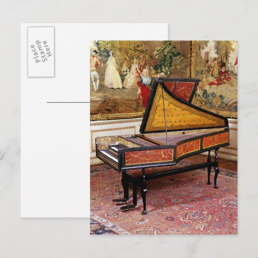 Carte Postale Clavecin, 1634 (Devant / Derrière)