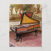 Carte Postale Clavecin, 1634 (Devant)