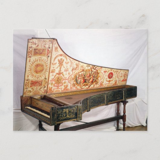Carte Postale Clavecin doré et peint (Devant)