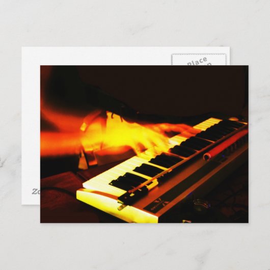 Carte Postale Clavier (Devant / Derrière)