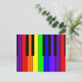 Carte Postale Clavier arc-en-ciel (Debout devant)