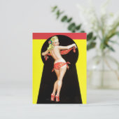 Carte Postale Clavier Blonde vers le haut (Debout devant)