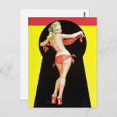 Carte Postale Clavier Blonde vers le haut (Devant / Derrière)