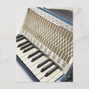 Carte Postale Clavier d'accordion antique