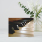 Carte Postale Clavier de piano élégant Musique (Debout devant)