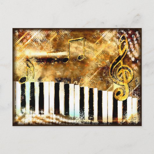 Carte Postale Clavier d'or  (Devant)