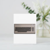 Carte Postale Clavier d'ordinateur rétro vintage ? (Debout devant)