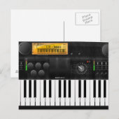Carte Postale Clavier électronique (Devant / Derrière)
