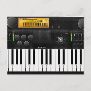 Carte Postale Clavier électronique