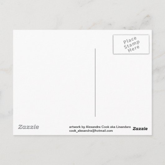 Carte Postale Clavier et coeur (Dos)