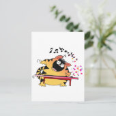 Carte Postale Clavier Fat Cat Play (Debout devant)