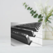 Carte Postale Clavier - Noir Et Blanc (Debout devant)