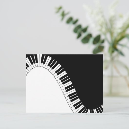 Carte Postale Clavier pour piano (Debout devant)