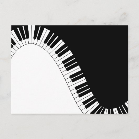 Carte Postale Clavier pour piano (Devant)