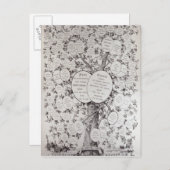Carte Postale Clé à l'arbre généalogique (Devant / Derrière)