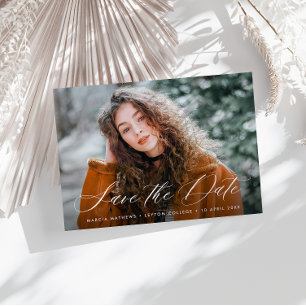 Carte Postale Clé blanche simple graduation enregistrer la date