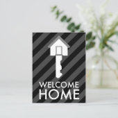 Carte Postale clé de bienvenue à la maison (Debout devant)