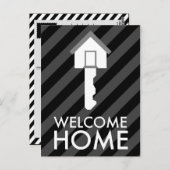 Carte Postale clé de bienvenue à la maison (Devant / Derrière)
