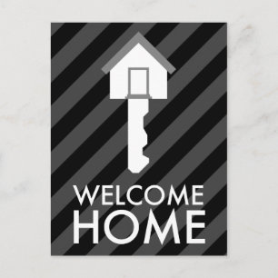Carte Postale clé de bienvenue à la maison