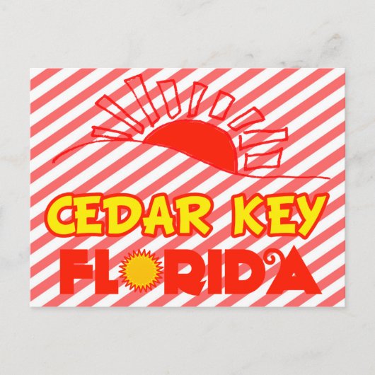 Carte Postale Clé de cèdre, Floride (Devant)