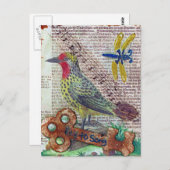 Carte Postale Clé de la chanson (Devant / Derrière)