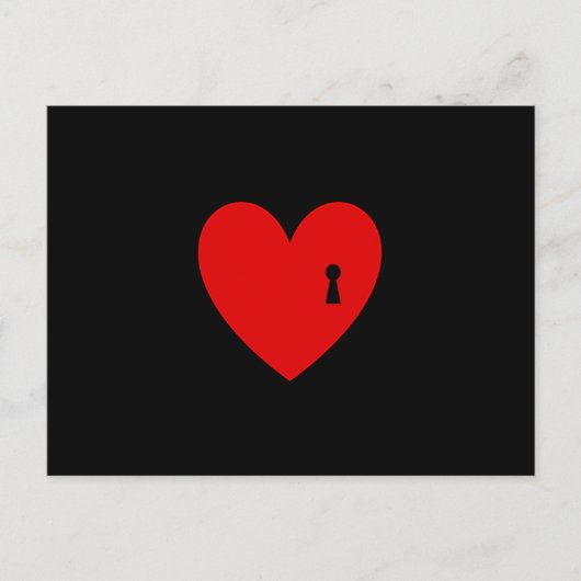 Carte Postale Clé de mon coeur (Devant)