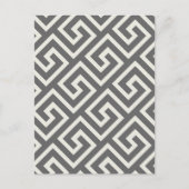 Carte Postale Clé grecque classique Carré Motif Swirl (Devant)