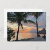 Carte Postale Clé Largo, coucher de soleil FL (Devant / Derrière)