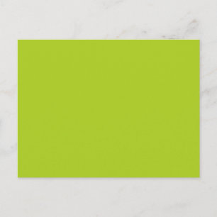 Carte Postale Clé Lime Vert Jaune Solid Tendance Couleur Arrière
