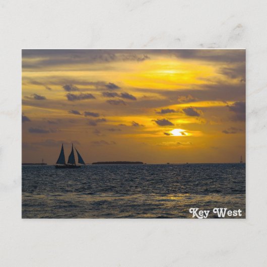 Carte Postale Clé West Sunset (Devant)