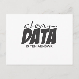 Carte Postale Clean Data est la réponse