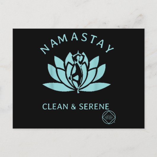 Carte Postale Clean & Serene Yoga Narcotics Anonymous (Devant)