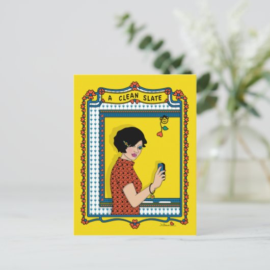 Carte postale Clean Slate_B_ (Debout devant)