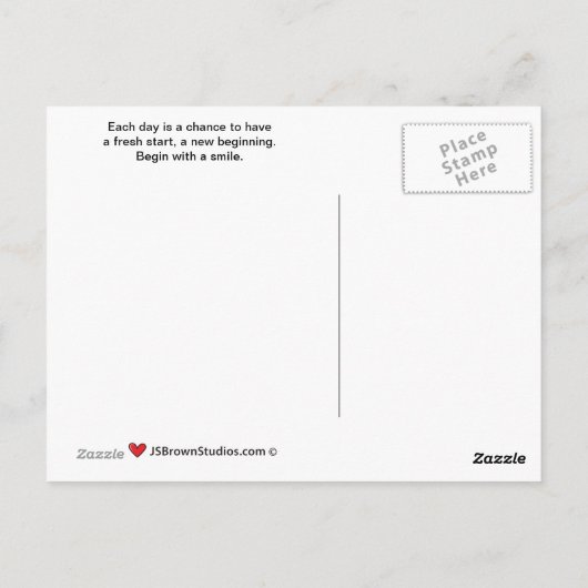 Carte postale Clean Slate_B_ (Dos)