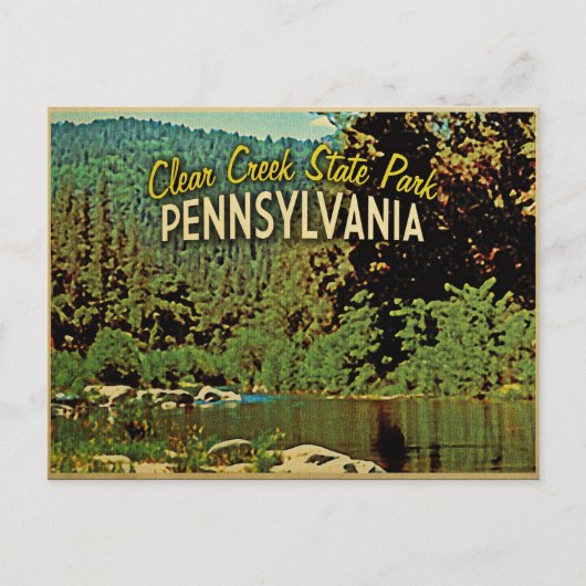 Carte Postale Clear Creek Pennsylvanie (Devant)