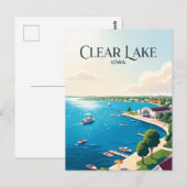 Carte Postale Clear Lake États-Unis (Devant / Derrière)