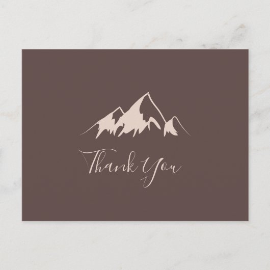 Carte Postale Clear Mountain Country Merci (Devant)