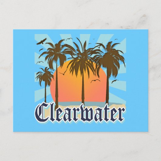 Carte Postale Clearwater Beach Floride FLA (Devant)