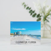 Carte postale Clearwater Florida Beach (Debout devant)
