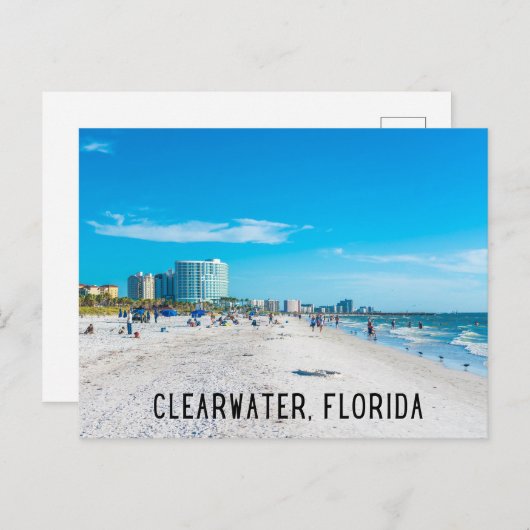 Carte postale Clearwater Florida Beach (Devant / Derrière)