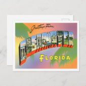Carte postale Clearwater, Florida Vintage Big Lett (Devant / Derrière)