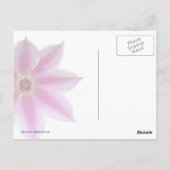 Carte Postale Clematis (Dos)