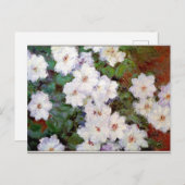 Carte Postale Clematis, 1887, tableau de Monet, (Devant / Derrière)