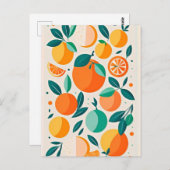 Carte Postale Clementine mandarine (Devant / Derrière)