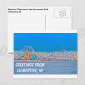 Carte Postale Clementon, NJ (Devant / Derrière)