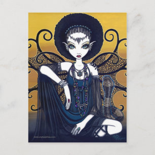 Carte postale "Cleo" Cobra égyptienne Déesse de fê