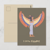 Carte Postale Cléopâtre. (Devant / Derrière)