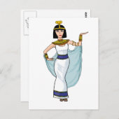 Carte Postale Cléopâtre le pharaon d'Egypte (Devant / Derrière)