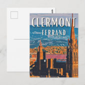Carte Postale Clermont-Ferrand Photo Vintage (Devant / Derrière)